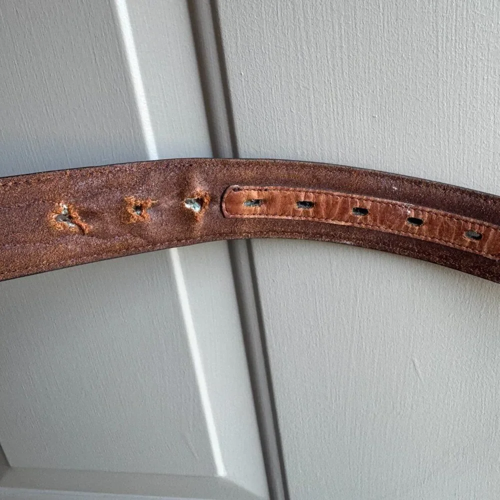 3D Belt Co Brown Leather Western Belt Mens Size 50